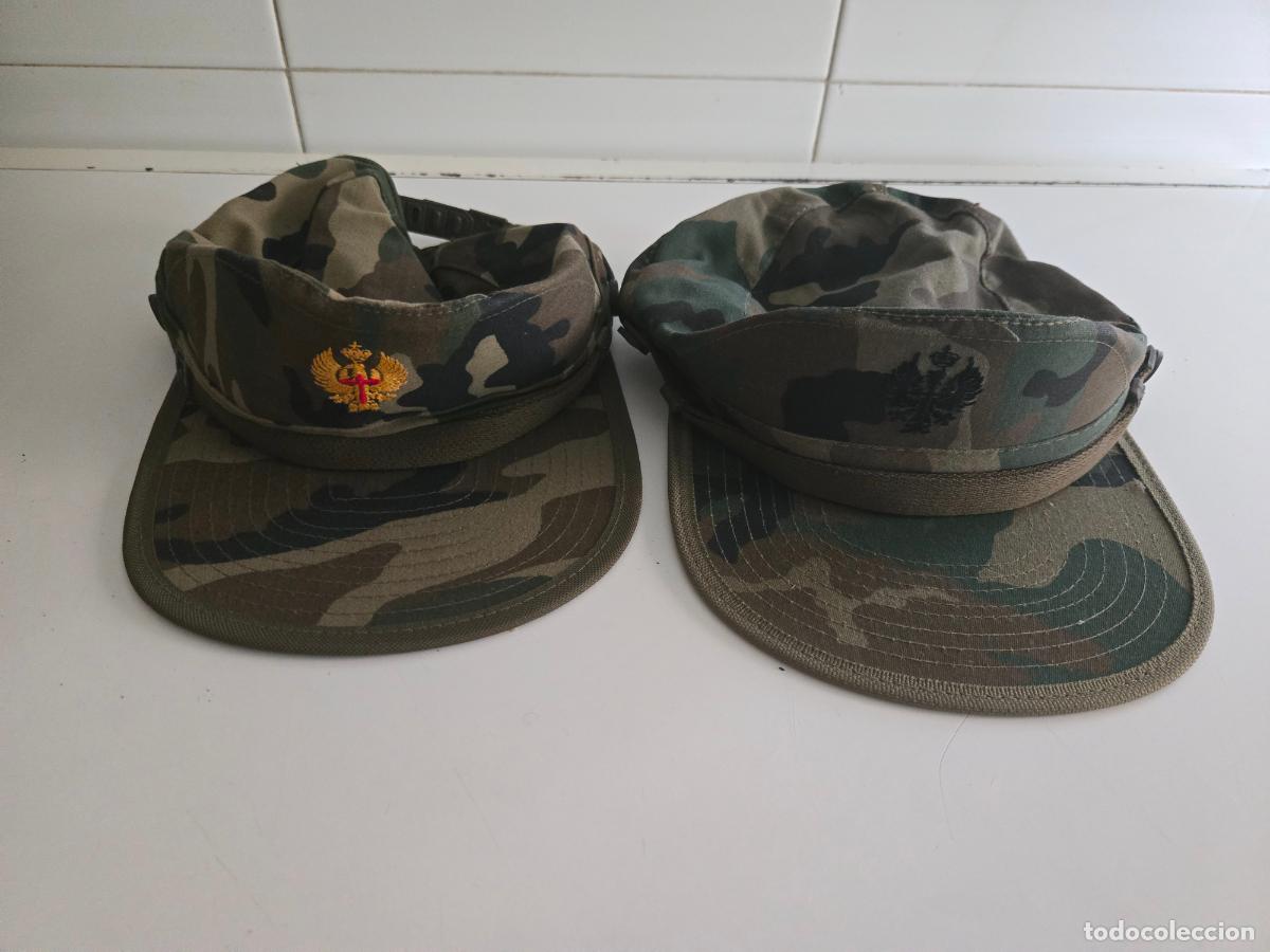 Militaria: 2 GORRAS DE UNIFORME DE CAMPA&Ntilde;A
