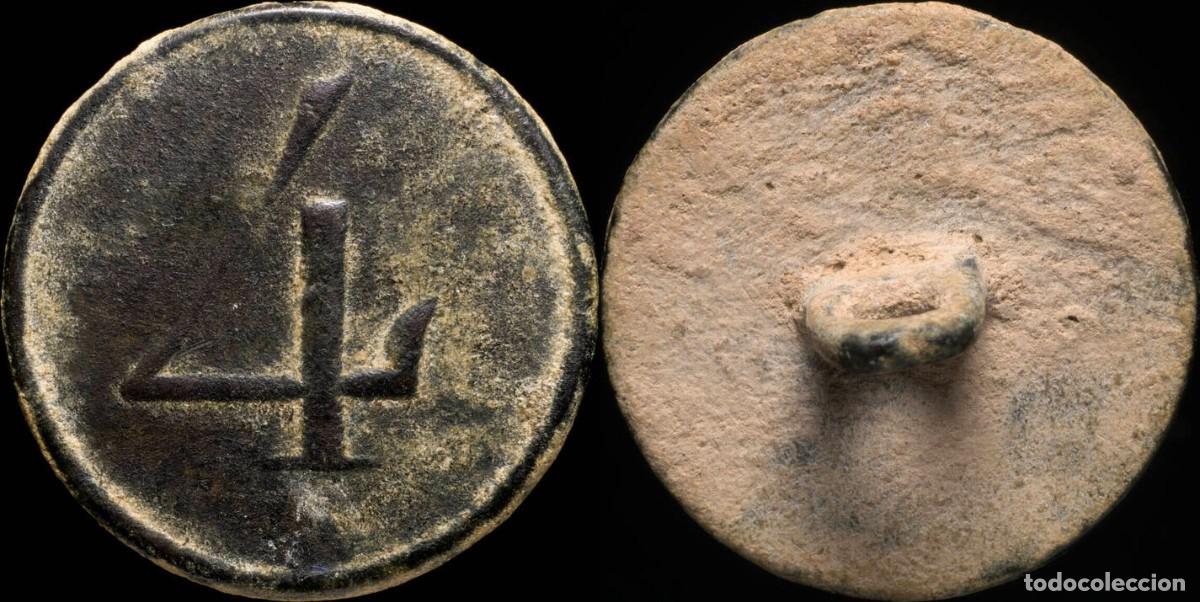 Militaria: Button Military Spanish, Regiment 4, Napoleonic War - 22 mm.