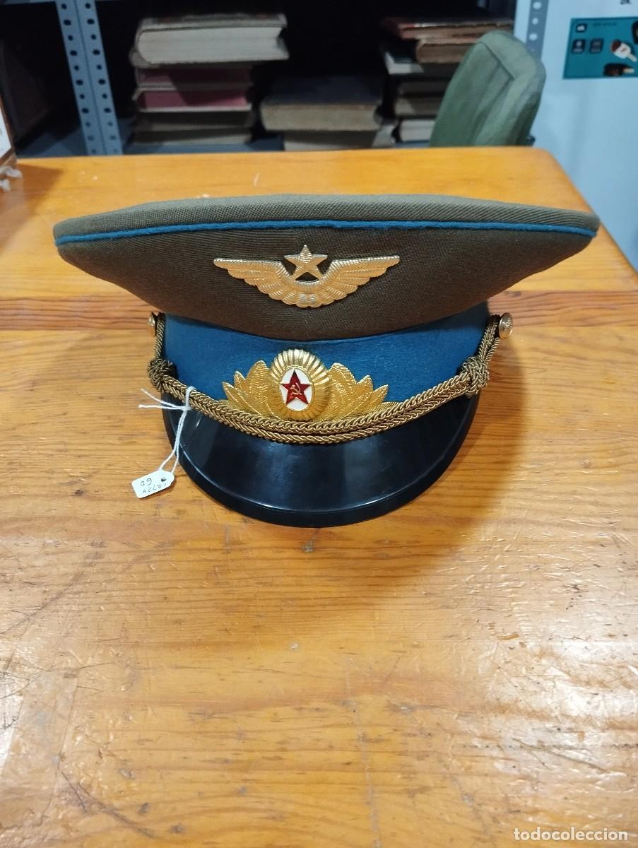 Militaria: GORRA DE PLATO OFICIAL AVIACI&Oacute;N RUSA. ORIGINAL.