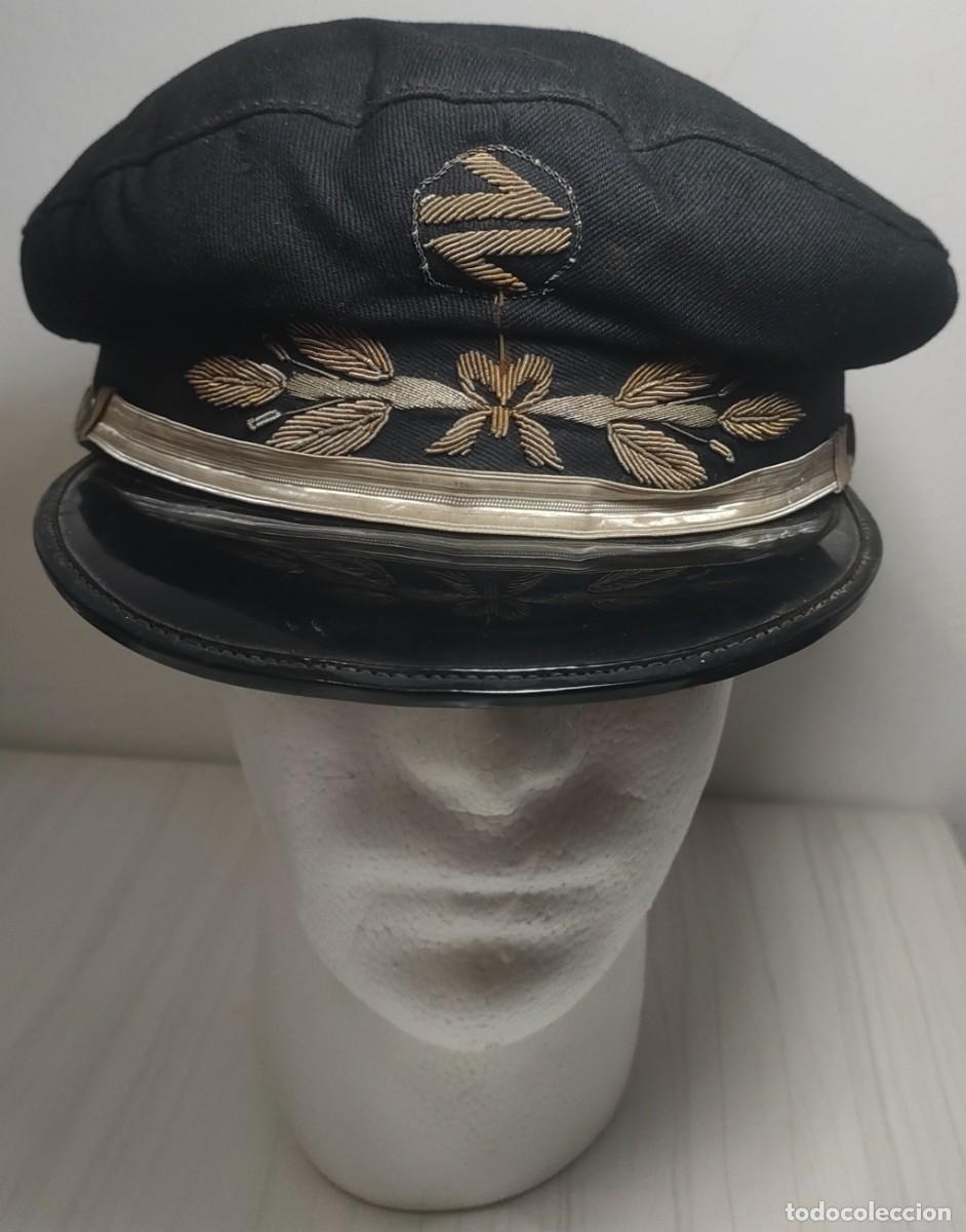 Militaria: Gorra Renfe modelo 1983 para Interventor en Ruta