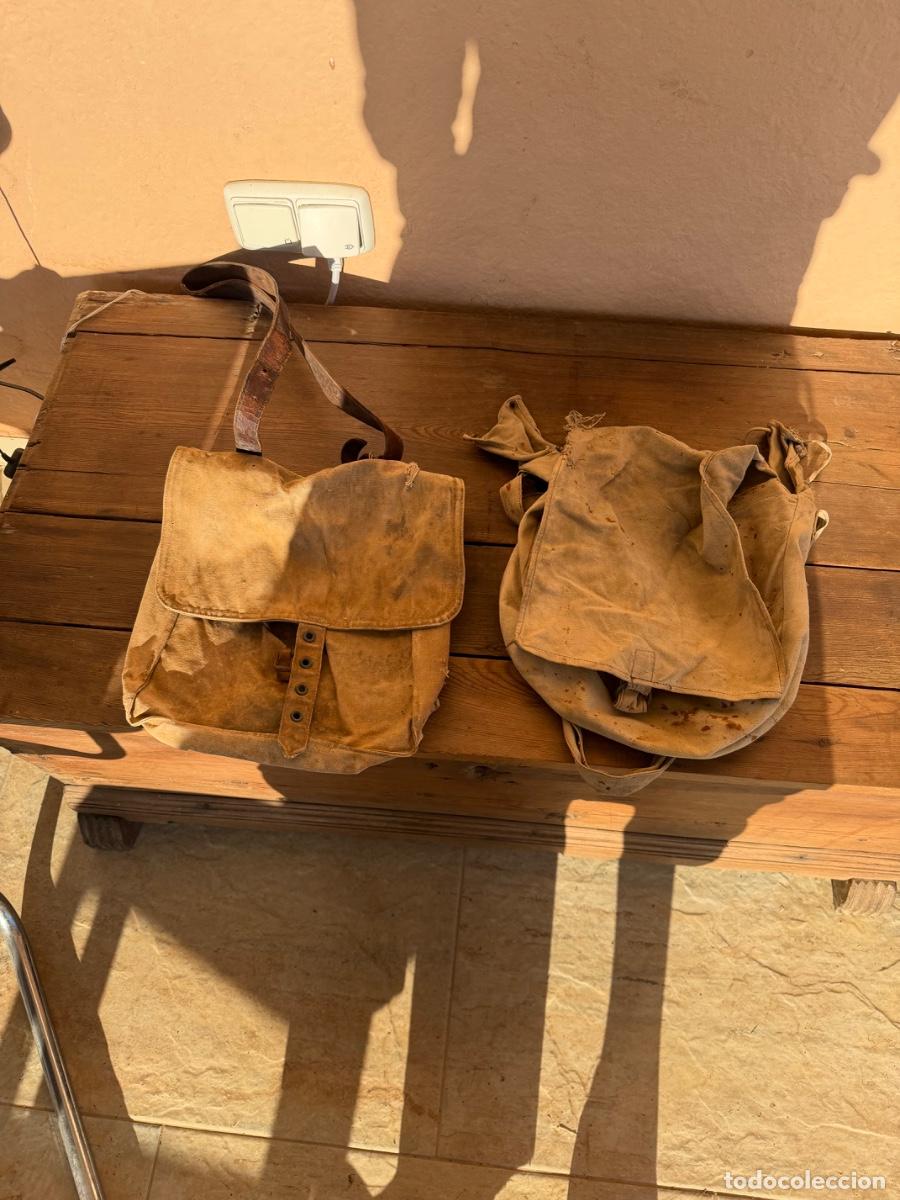 Militaria: Lote macutos guerra civil