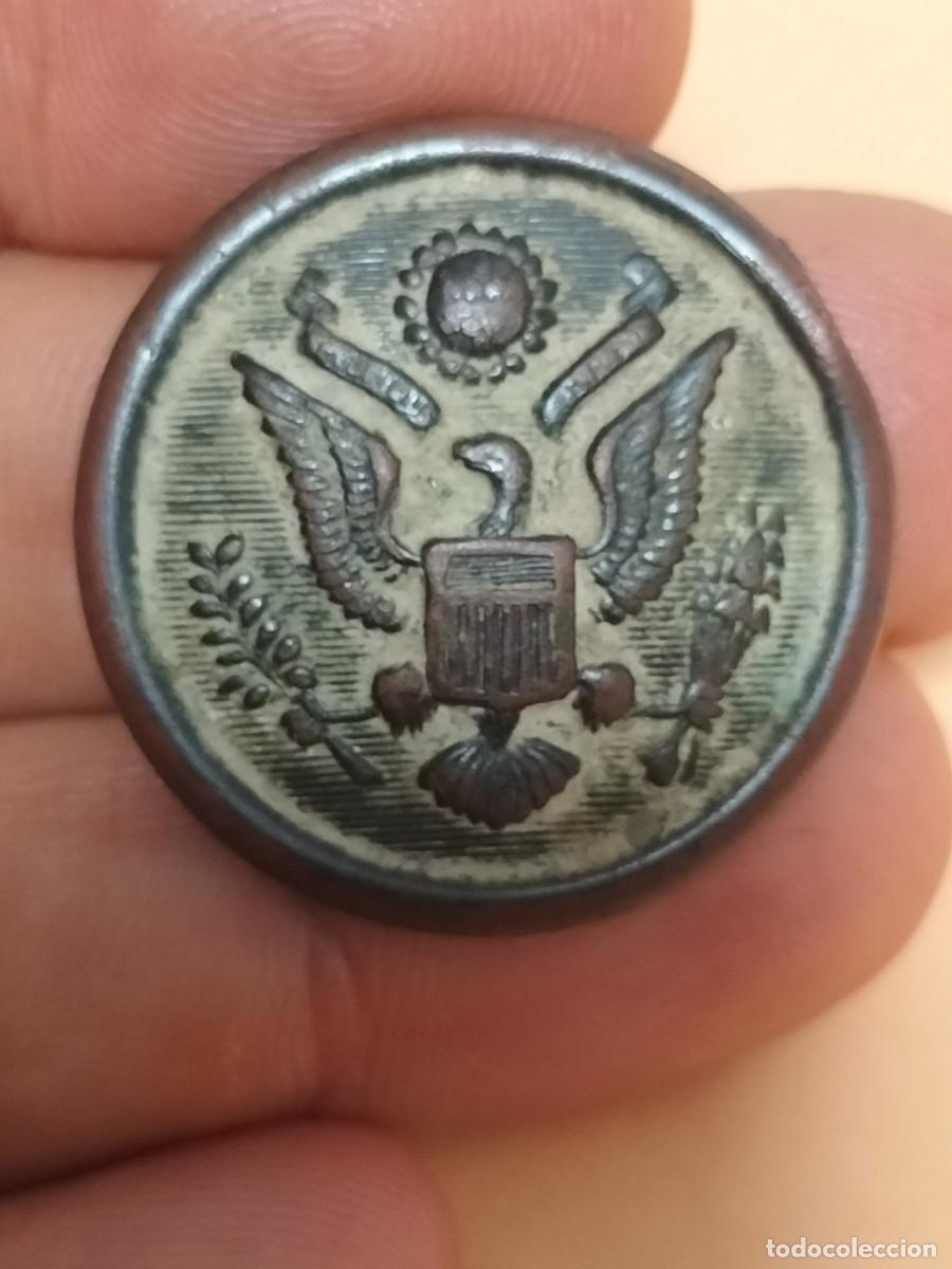 Militaria: Bot&oacute;n Ej&eacute;rcito de los EE. UU. de la &eacute;poca de la Primera Guerra Mundial, Nueva York