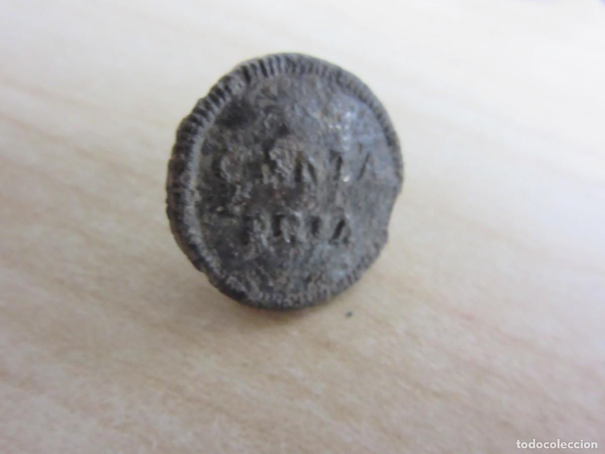 Military Antiques: Bot&oacute;n de infanter&iacute;a del Regimiento Cantabria Guerra Independencia Di&aacute;metro 1,8