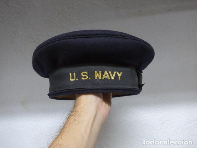 Militaria: Antigua gorra lepanto de marina americana original, US NAVY. Estados Unidos.