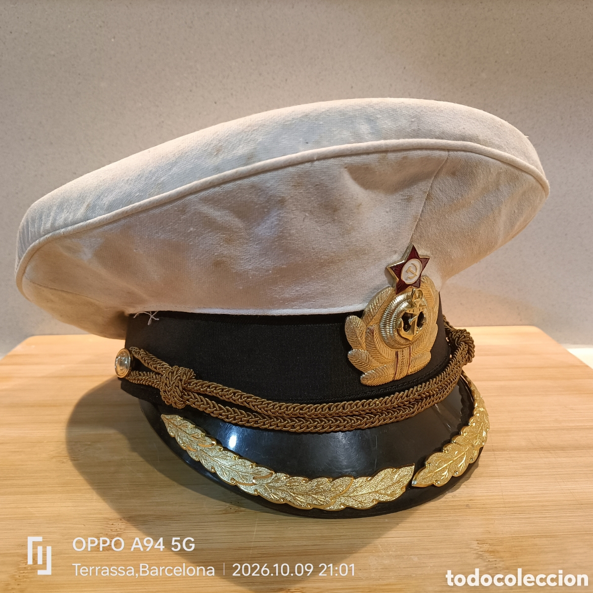 Militaria: Gorra de Plato Sovi&eacute;tica Marina M69