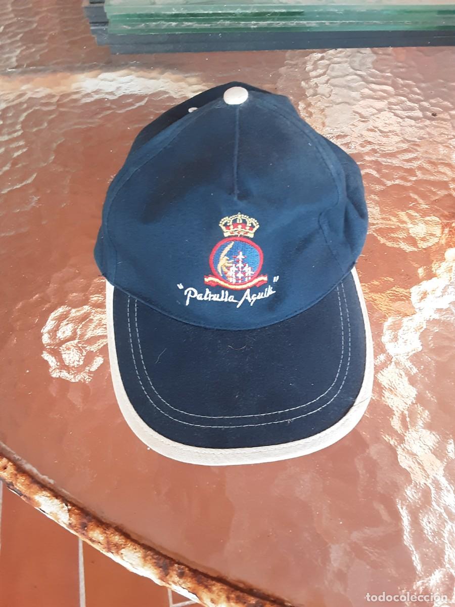 Militaria: Gorra Patrulla &Aacute;guila Ej&eacute;rcito del Aire C-101 lateral ribete visera crema