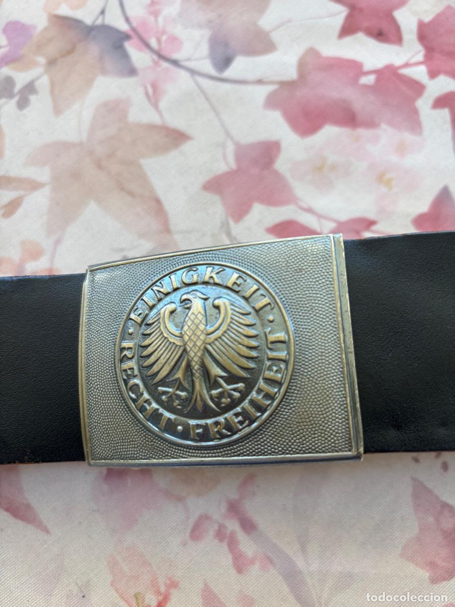 Militaria: CINTUR&Oacute;N MILITAR BUNDESWEHR ALEMANIA 1980