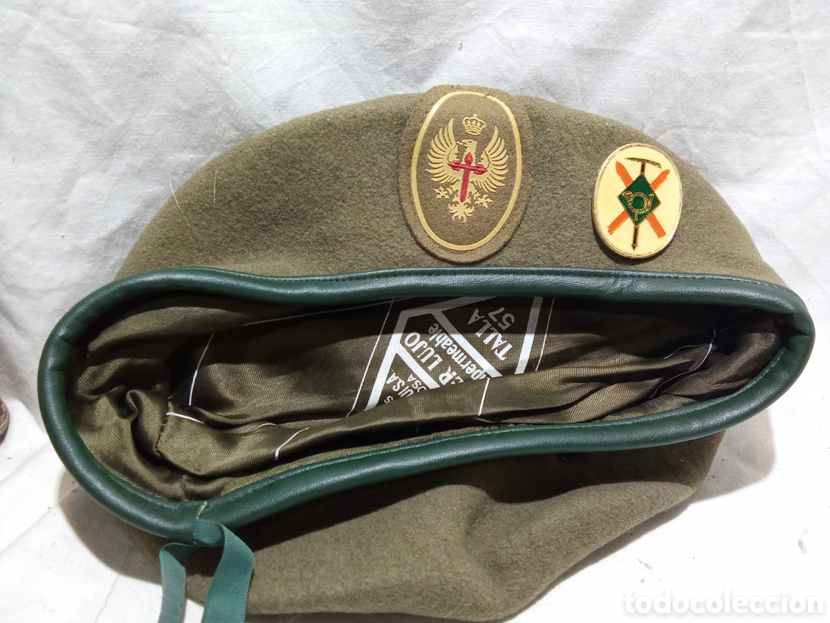 Militaria: BOINA DE ZAPADORES DE ELOSEGUI TALLA 57