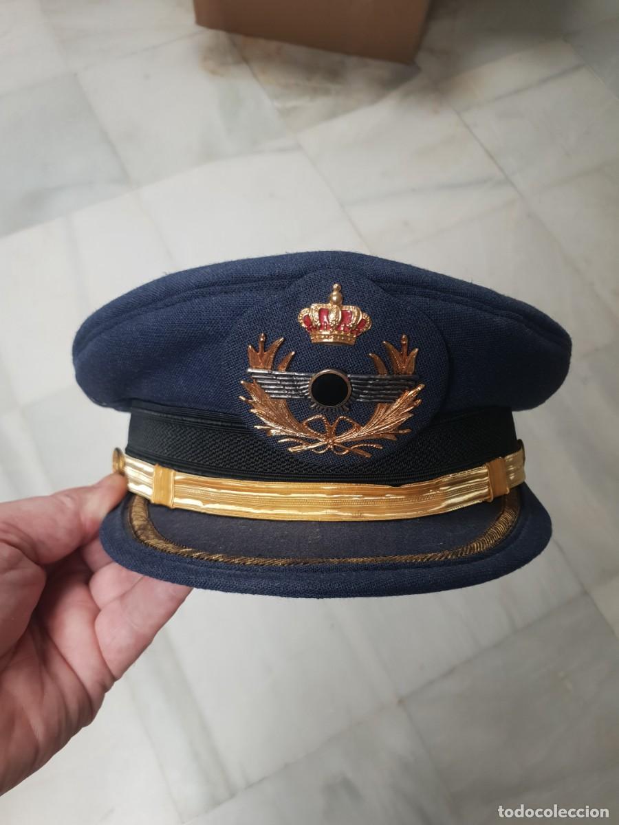 Militaria: Gorra plato oficial de aviacion ejercito del aire