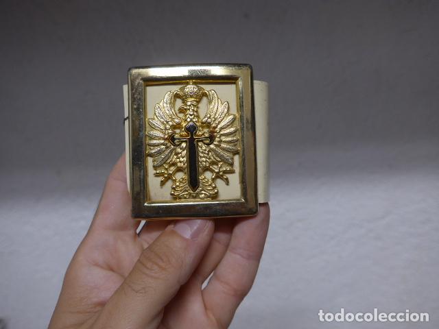 Militaria: Antigua hebilla original del ejercito espa&ntilde;ol de gala, epoca de Juan Carlos I