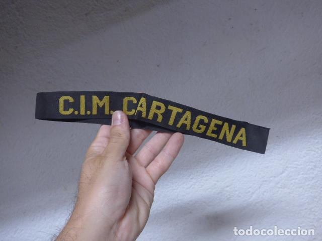 Militaria: Antigua cinta de lepanto original del CIM Cartagena, marina espa&ntilde;ola.
