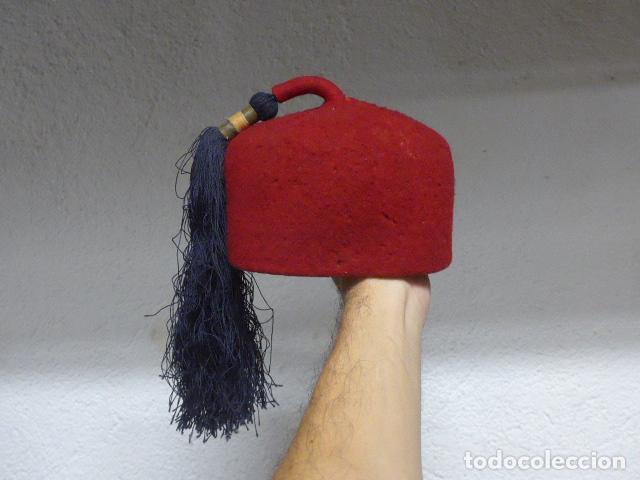Militaria: Antiguo gorro tarbuch original de epoca Alfonso XIII, Republica y Guerra civil. Original.