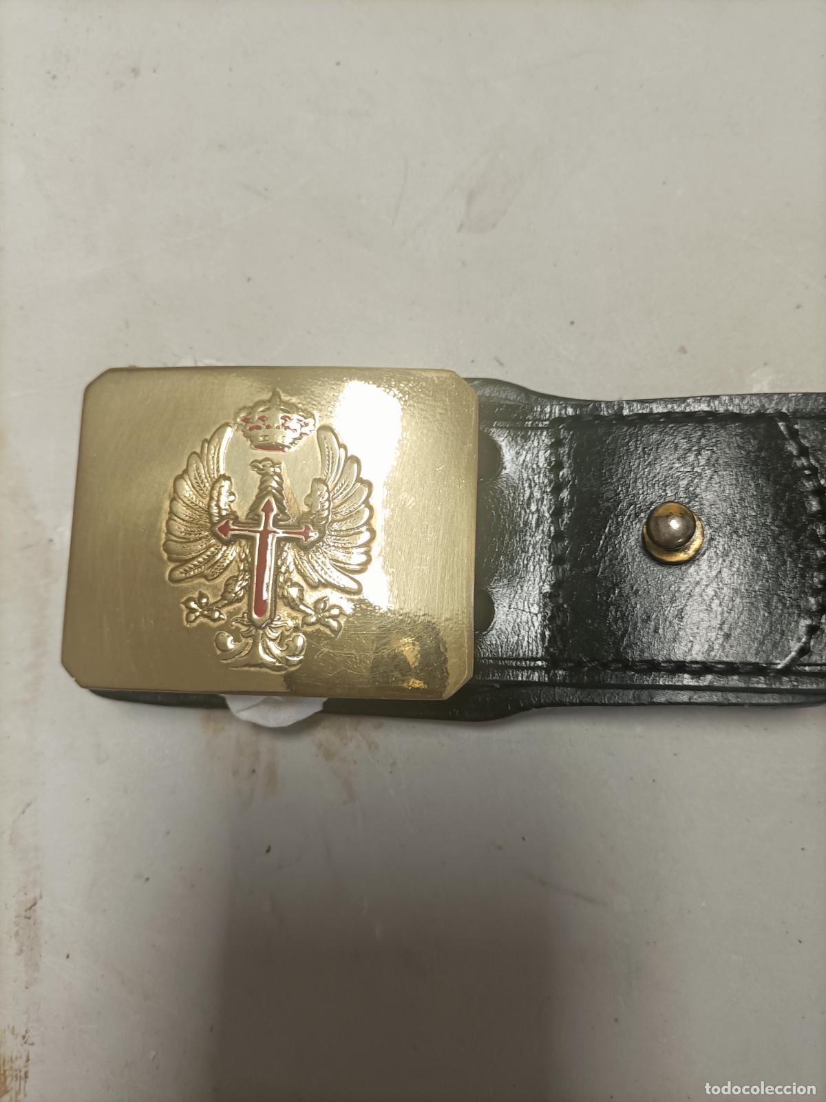 Military Antiques: Espectacular ce&ntilde;idor gala militar cuero para tropa manufacturas aura s a