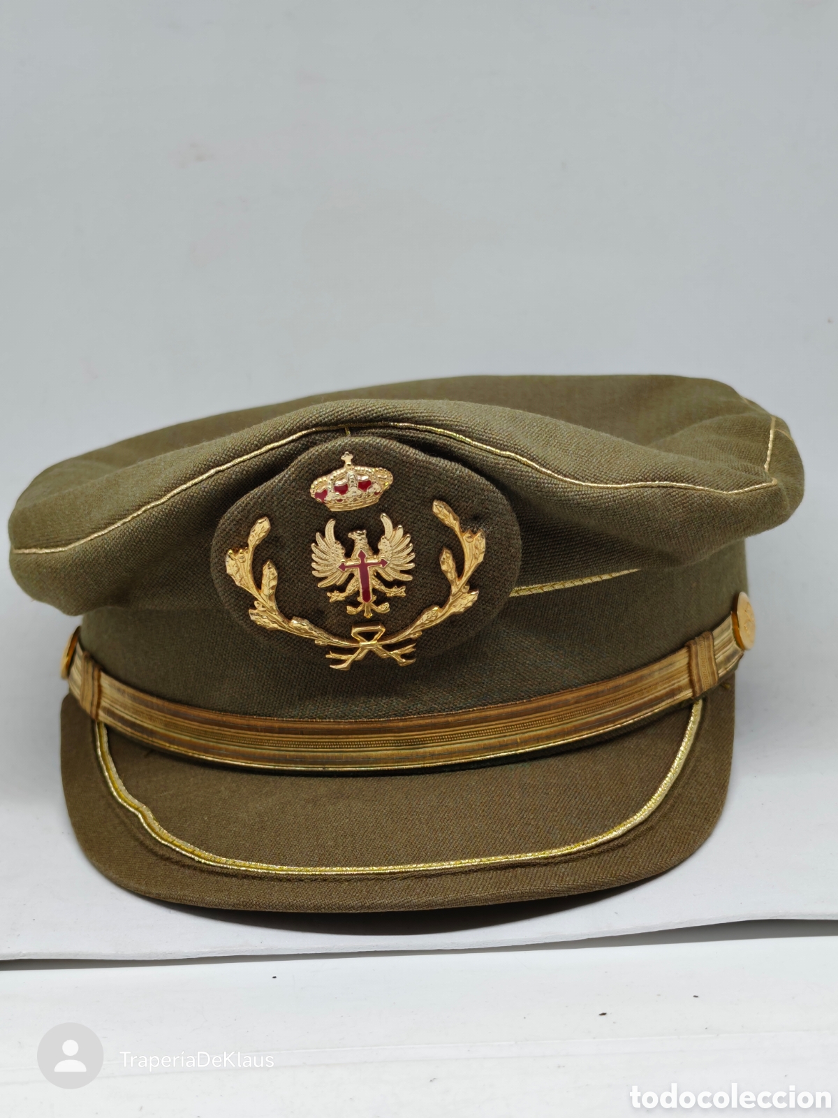 Militaria: Gorra de plato del Ej&eacute;rcito de Tierra - Oficial / Suboficial - car124