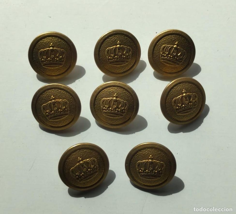 Militaria: OCHO BOTONES DE METAL PARA UNIFORME EJERCITO ALEMAN, PRUSIA, ALEMANIA, 1&ordf; GUERRA MUNDIAL 1914/1918.