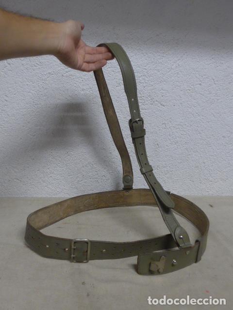 Militaria: Antiguo cinturon sam brown aleman, original de la Alemania comunista, RDA, DDR