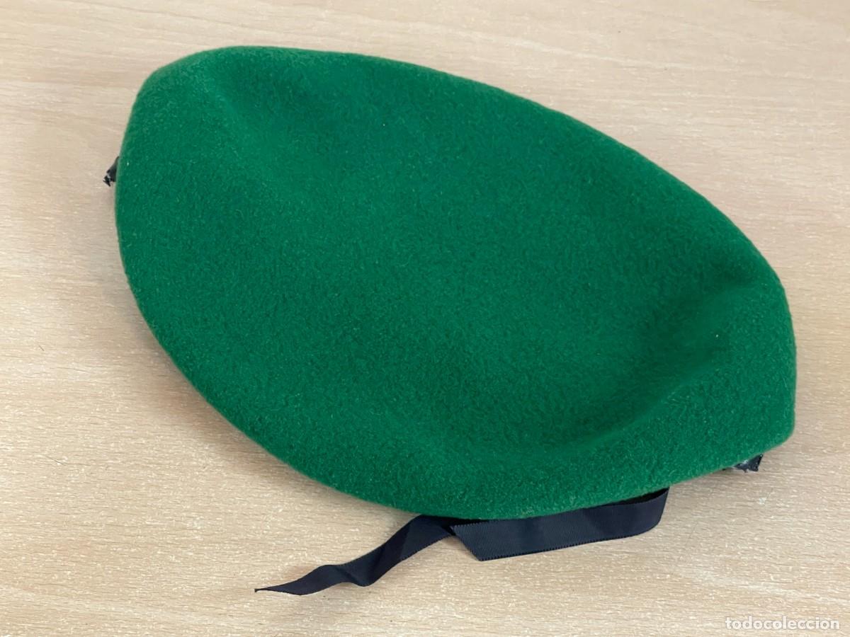 Militaria: Antigua BOINA VERDE EZAPAC Ej&eacute;rcito del Aire Espa&ntilde;ol Paracaidista Talla 55 gorra cap beret zapadores