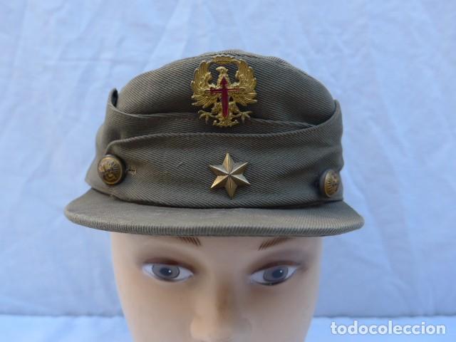 Militaria: ANTIGUA GORRA MONTA&Ntilde;ERA DE ALFEREZ EPOCA DE FRANCO
