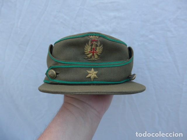Militaria: ANTIGUA GORRA MONTA&Ntilde;ERA DE ALFEREZ AGUILA BORDADA EPOCA DE FRANCO