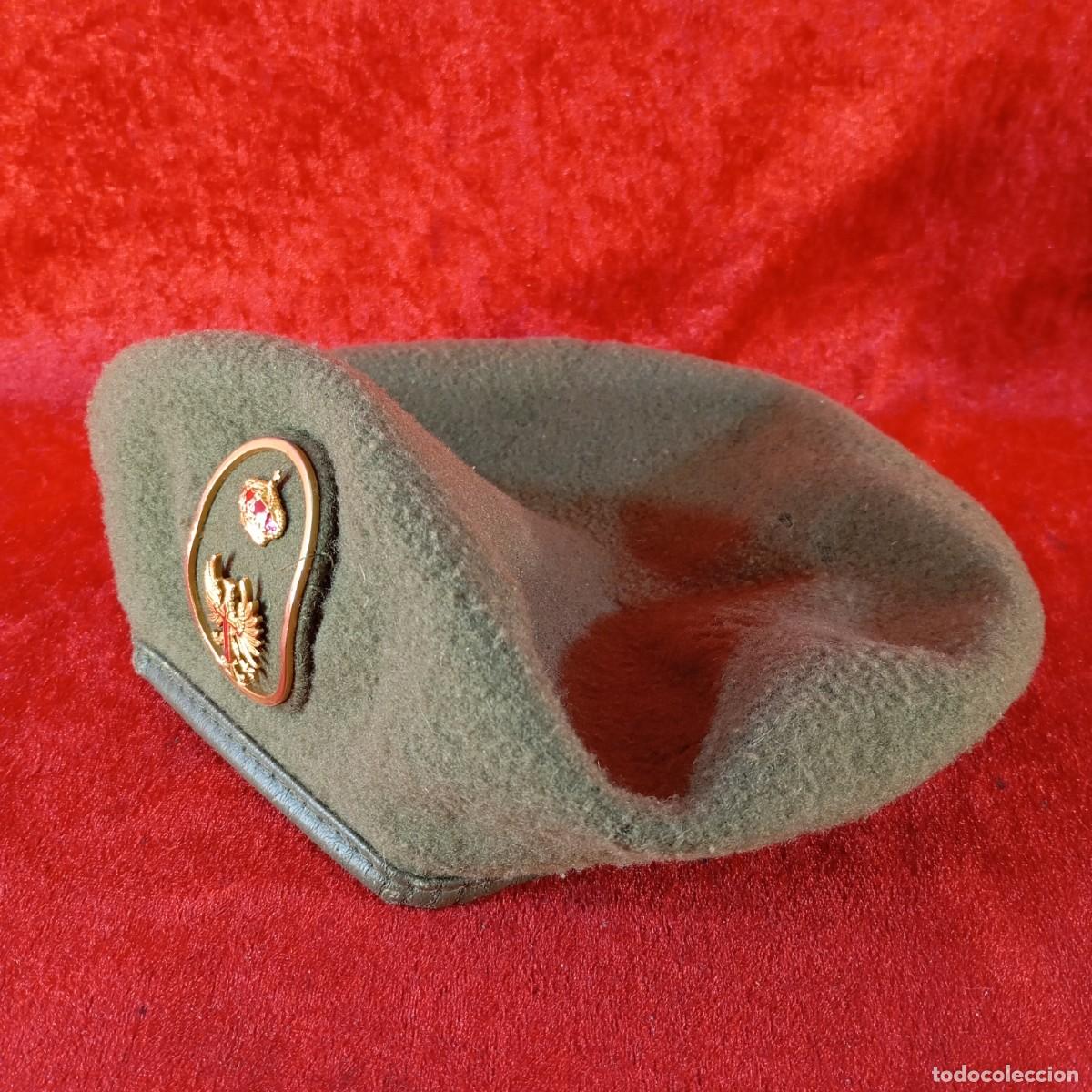 Militaria: ANTIGUA BOINA VERDE OLIVA - EJ&Eacute;RCITO ESPA&Ntilde;OL - SIGLO XX - &Eacute;POCA FRANQUISTA