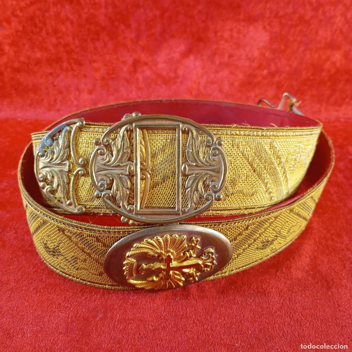 Militaria: CINTUR&Oacute;N Y BANDOLERA DE GALA DEL EJ&Eacute;RCITO DE TIERRA ESPA&Ntilde;OL - &Eacute;POCA FRANQUISTA - 1943- 26