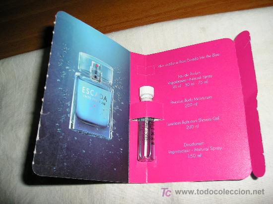 Miniaturas de perfumes antigos: **NUEVO  PERFUME DE MUESTRA DE &iexcl;&iexcl;&iexcl; ESCADA !!! **  &iexcl;&iexcl; NO TE LO PIERDAS !!