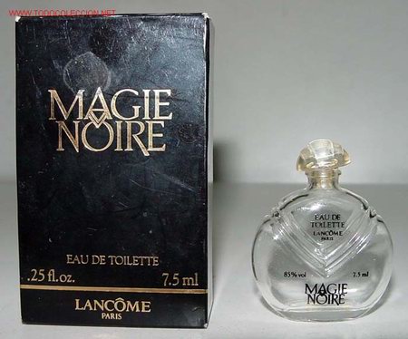 &Eacute;chantillons de parfums anciens: ANTIGUO FRASCO MINIATURA  DE PERFUME CON SU CAJA TOTALMENTE ORIGINAL - MAGIE NOIRE.