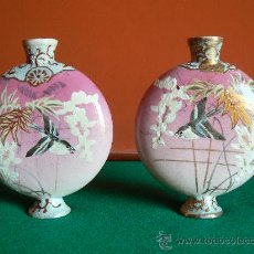Miniaturas de perfumes antiguos: ANTIGUO PERFUMERO JAPONES O VIOLETERO, PAREJA. Lote 24040478