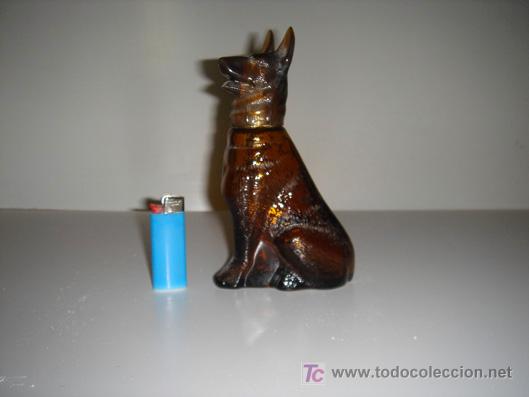 Miniaturas de perfumes antiguos: Botella para perfume en forma de perro - Foto 1
