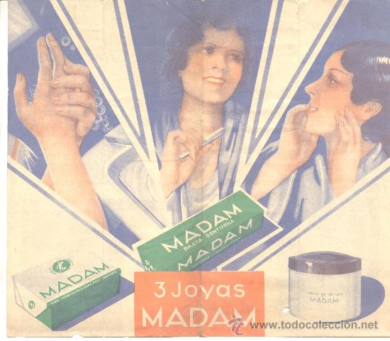 Miniaturas de perfumes antigos: PASTA DENTRIFICA MADAM LIMPIEZA DIENTES DENTISTA CREMA BELLEZA HIGIENE JUVENTUD