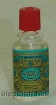 Miniaturas de perfumes antiguos: MINIATURA COLONIA ECHT K&Ouml;LNISCH WASSER n&ordm;4711-LLENA medidas 4,5*1,5 cms.