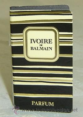 Miniatures of antique perfumes: MUESTRA COMERCIAL PERFUME IVOIRE DE BALMAIN-SEMILLENA