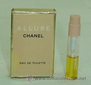 Miniaturas de perfumes antigos: MUESTRA MINIATURA COLONIA ALLURE  DE CHANEL-SEMILLENA CON CAJA ORIGINAL 2ML VAPORIZADOR