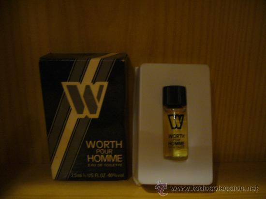 Miniaturas de perfumes antiguos: MINIATURA VIAL DE PERFUME WORTH POUR HOMME