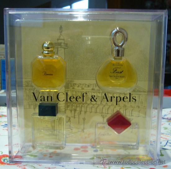 Miniaturen von alten Parf&uuml;men: COFFRET METACRILATO 4 MINIATURAS PERFUME VAN CLEEF &ARPELS