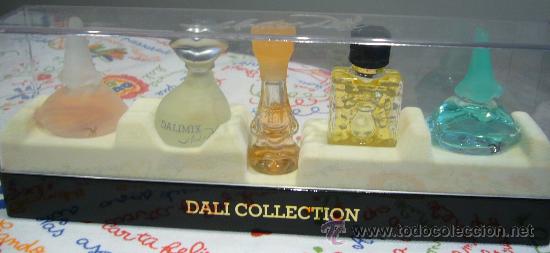 Miniaturas de perfumes antiguos: COFFRET DE 5 MINIATURAS DE PERFUME DALI COLLECTION