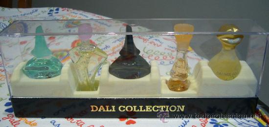 Miniaturen von alten Parf&uuml;men: COFFRET DE 5 MINIATURAS DE PERFUME DALI COLLECTION GOLD