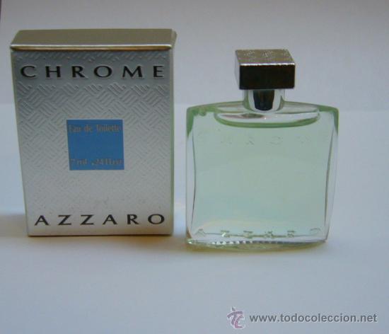 Miniaturas de perfumes antiguos: MINIATURA DE PERFUME CHROME DE AZZARO 7 ml