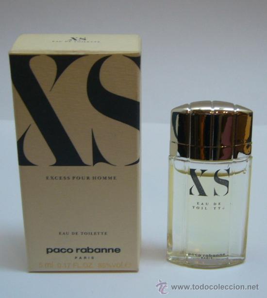 Miniaturas de perfumes antiguos: MINIATURA DE PERFUME XS EXCESS POUR HOMME PACO RABANNE