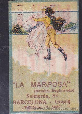 Miniaturas de perfumes antiguos: ANTIGUA TARJETA PERFUMADA - Foto 1