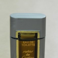 Miniaturas de perfumes antiguos: ANTIGUO FRASCO DE PERFUME SANTOS DE CARTIER - MINIATURA, CONTIENE PERFUME, MIDE 5,7 CMS.