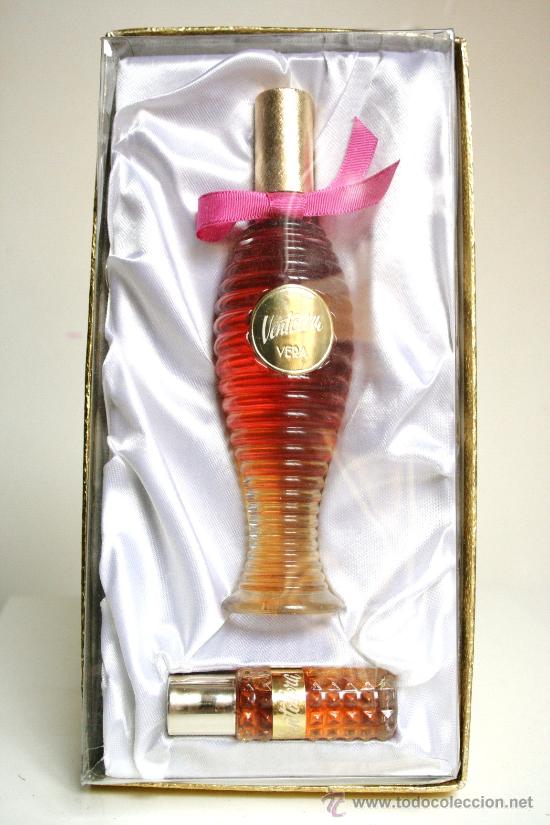 Miniaturas de perfumes antiguos: PERFUME VENTOLERA DE VERA EN ESTUCHE REGALO A&Ntilde;OS 60