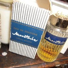 Miniaturas de perfumes antiguos: PERFUME FRASCO VACIO ANTIGUO COLONIA MOUSTACHE MARCEL ROCHAS ORIGINAL VER FOTOS !!!!!!!!!!!!!!!!