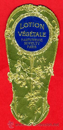 Miniature di profumi antiche: TARJETA PERFUME, ANTIGUA, TROQUELADA , LOTION VEGETALE , PARIS  , ORIGINAL , TP79