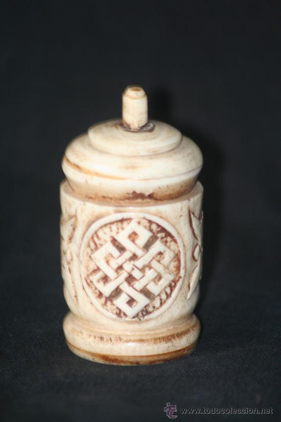 Miniaturas de perfumes antiguos: PERFUMERO DE HUESO - Foto 1