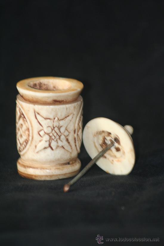 Miniaturas de perfumes antiguos: PERFUMERO DE HUESO - Foto 2