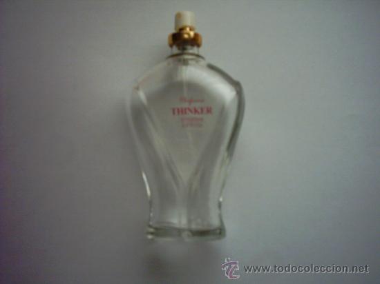 Miniaturas de perfumes antiguos: FRASCO DE PARFUMS THINKER. 100 ML. 13,5 Cm. vac&iacute;o.