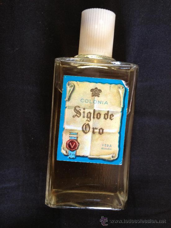 Miniaturas de perfumes antigos: Preciosa botella de colonia Siglo de Oro, de VERA - Antigua y todav&iacute;a por estrenar.
