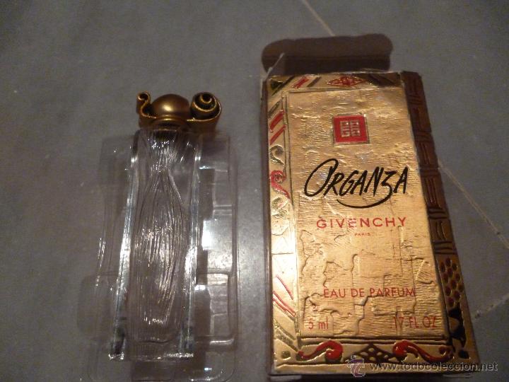 Miniaturas de perfumes antiguos: MINIATURA PERFUME ORGANZA VAC&Iacute;O PERO CON CAJA