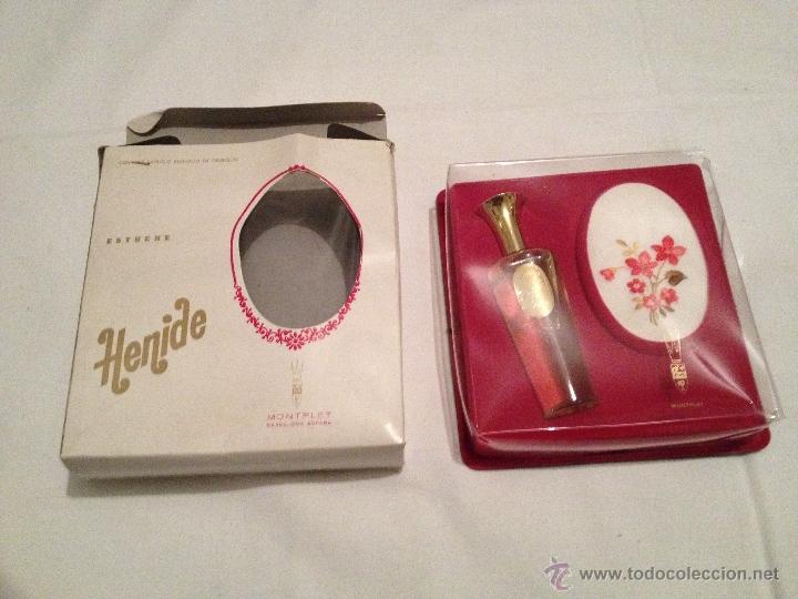 Miniaturas de perfumes antiguos: CAJA DE PERFUME DE LA MARCA HENIDE, DE LUJO. !!VER FOTOS!!